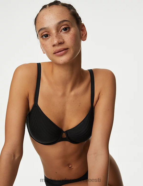 Riietus ee Marks & Spencer unisex body define juhtmega vahetükk full cup rinnahoidja must NZTRN3754