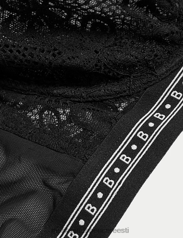 Riietus ee Marks & Spencer unisex cleo pitsiga juhtmega rõdurinnahoidja must NZTRN4196
