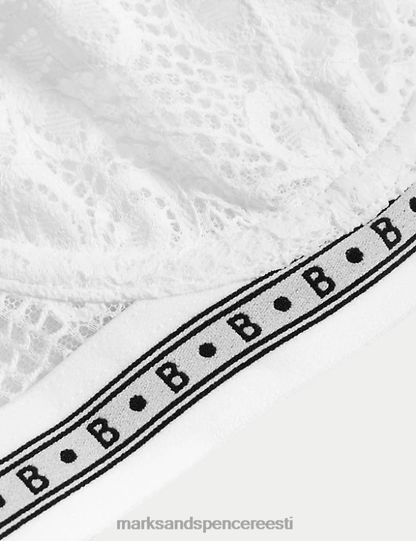 Riietus ee Marks & Spencer unisex cleo pitsiga juhtmega rõdurinnahoidja valge NZTRN4195