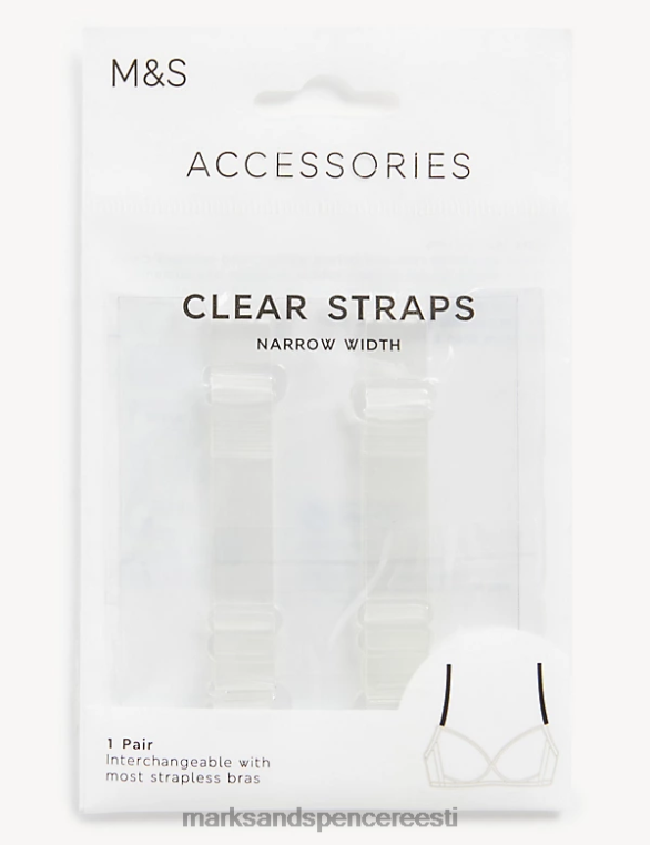 Riietus ee Marks & Spencer unisex eemaldatavad rinnahoidja rihmad selge NZTRN4322