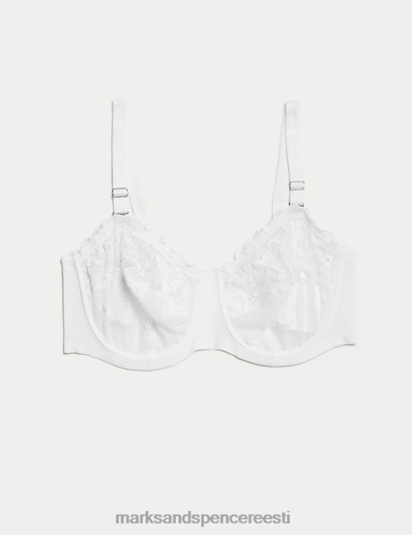 Riietus ee Marks & Spencer unisex embage tikandiga traadiga paelteta rinnahoidja valge NZTRN4311