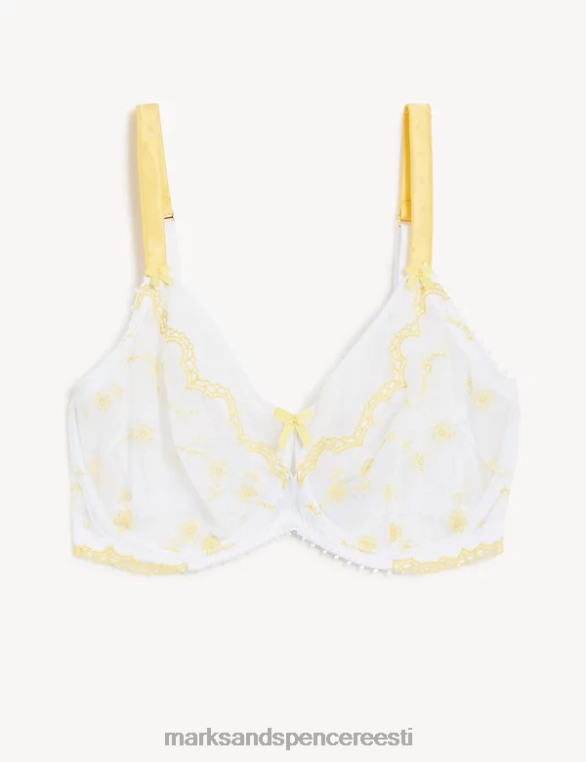 Riietus ee Marks & Spencer unisex evaline juhtmega minimeeriv rinnahoidja valge segu NZTRN4465