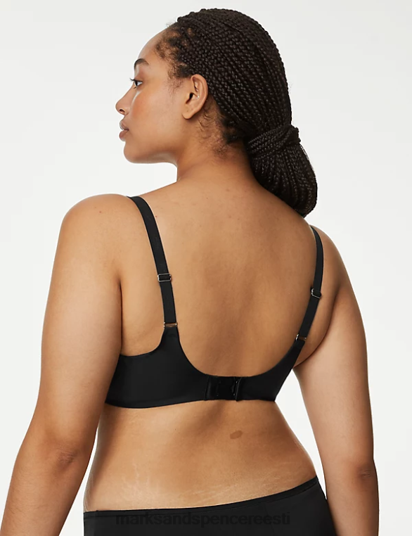 Riietus ee Marks & Spencer unisex flexifit juhtmega täistassiga T-särgi rinnahoidja must NZTRN3740