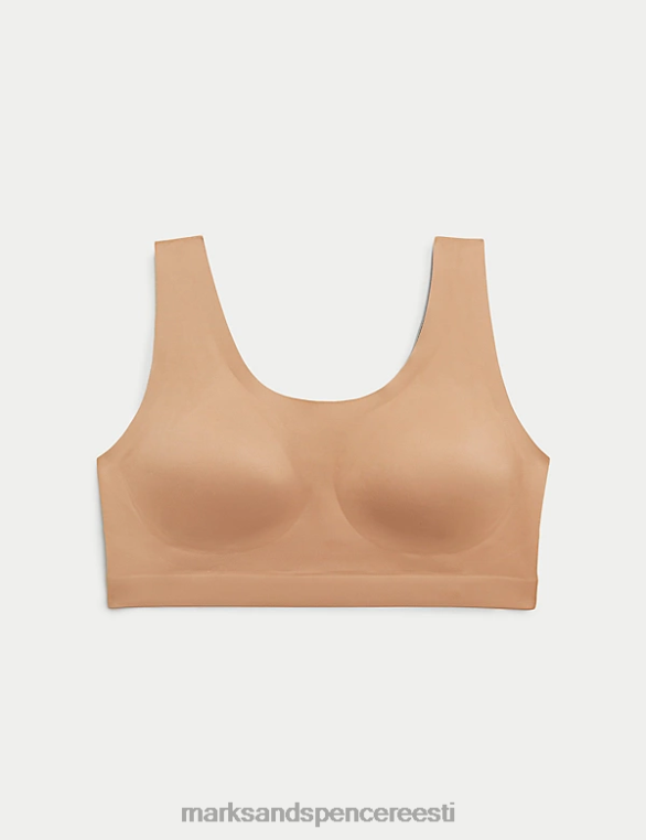 Riietus ee Marks & Spencer unisex flexifit juhtmeta crop top rikkalik merevaik NZTRN1344