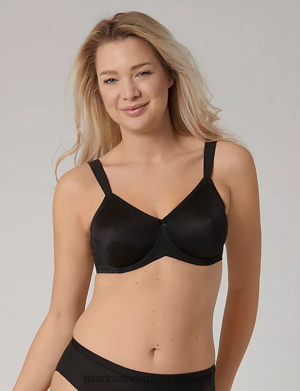 Riietus ee Marks & Spencer unisex hädavajalik juhtmega minimeeriv rinnahoidja must NZTRN3664