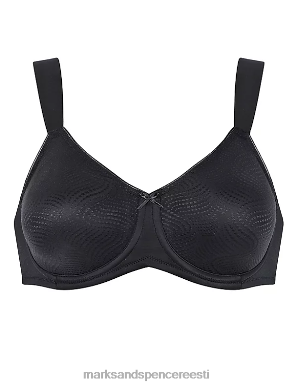 Riietus ee Marks & Spencer unisex hädavajalik juhtmega minimeeriv rinnahoidja must NZTRN3664