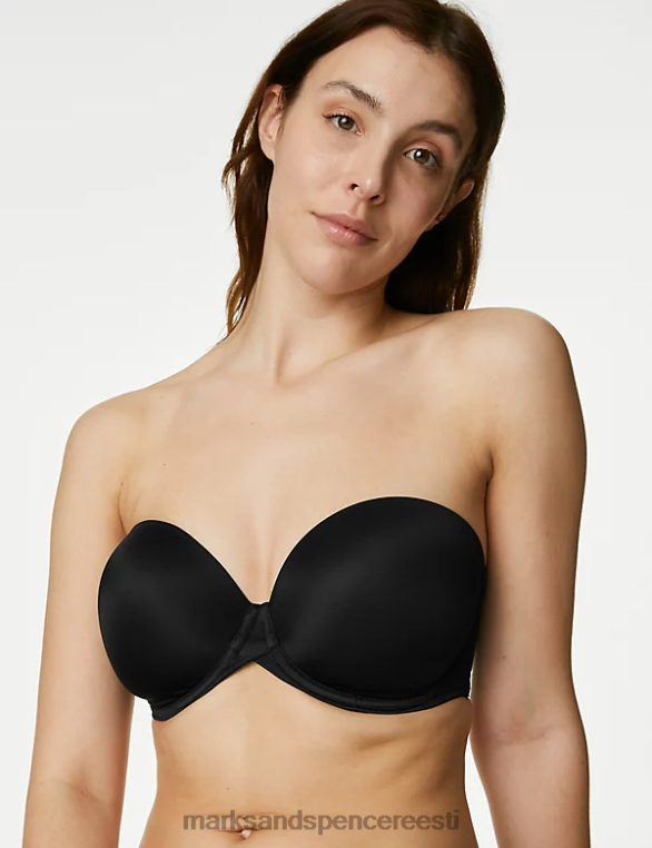 Riietus ee Marks & Spencer unisex juhtmega polsterdatud mitmesuunaline rinnahoidja must NZTRN4717
