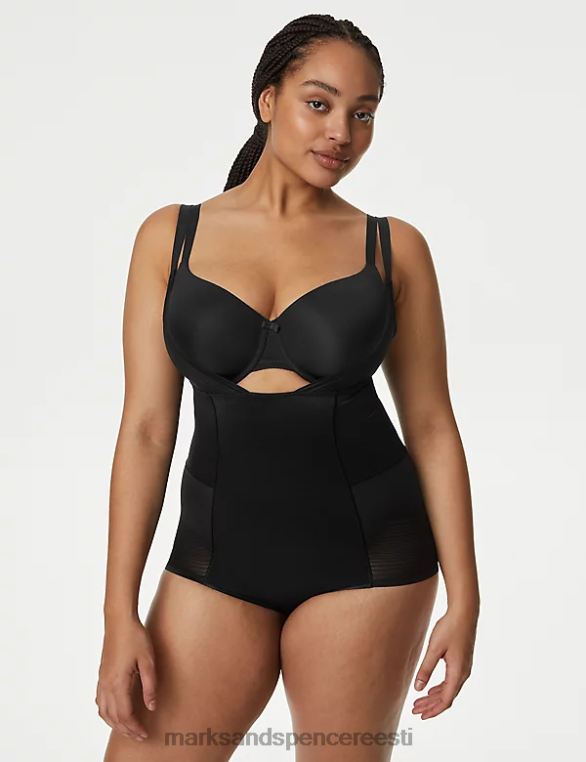Riietus ee Marks & Spencer unisex keha määratleb kindla kontrolli kandke oma rinnahoidja body must NZTRN4152
