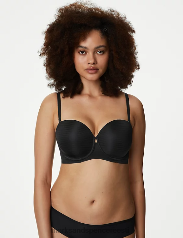 Riietus ee Marks & Spencer unisex keha määratletud juhtmega mitmesuunaline rinnahoidja must NZTRN4144