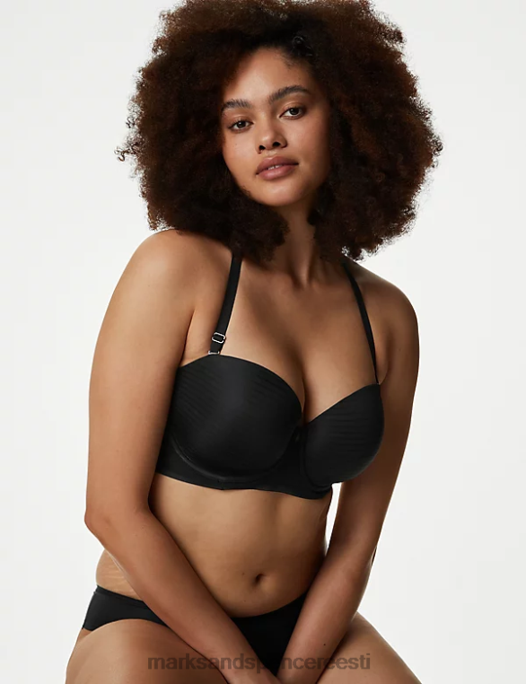 Riietus ee Marks & Spencer unisex keha määratletud juhtmega mitmesuunaline rinnahoidja must NZTRN4144