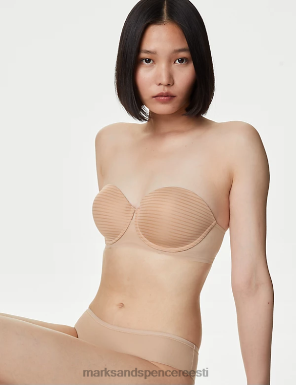 Riietus ee Marks & Spencer unisex keha määratletud juhtmega mitmesuunaline rinnahoidja roosa kvarts NZTRN3796