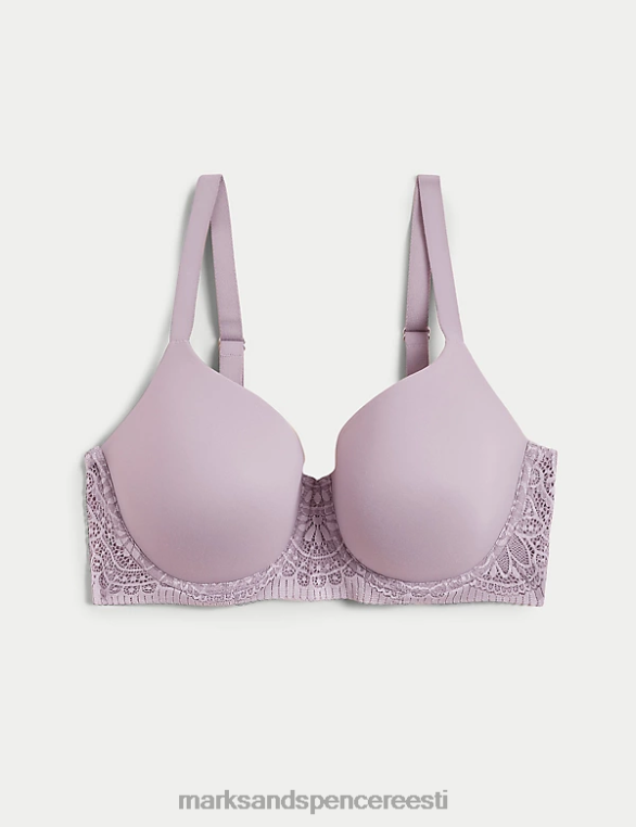 Riietus ee Marks & Spencer unisex keha pehme traadiga täistassiga T-särgi rinnahoidja tolmune sirel NZTRN4176