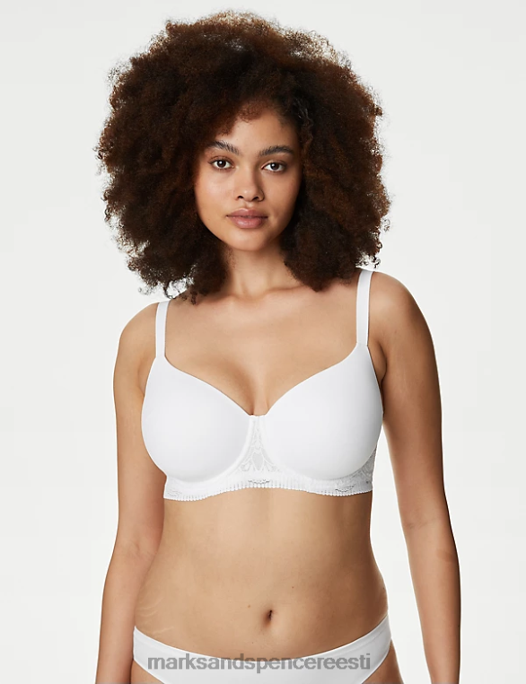 Riietus ee Marks & Spencer unisex keha pehme traadiga täistassiga T-särgi rinnahoidja valge NZTRN3817