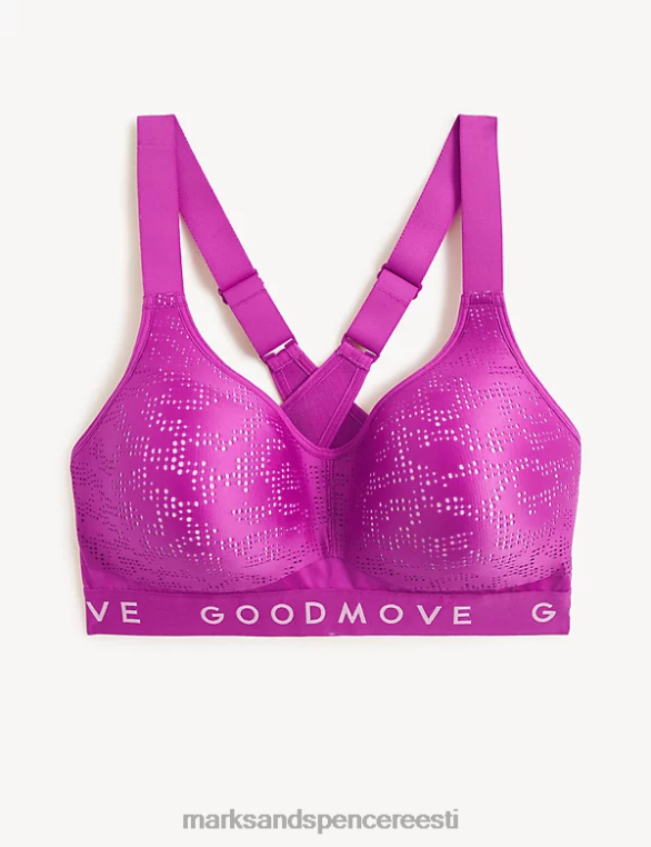 Riietus ee Marks & Spencer unisex liikumisvabadus ülim tugi spordirinnahoidja tume magenta NZTRN4901