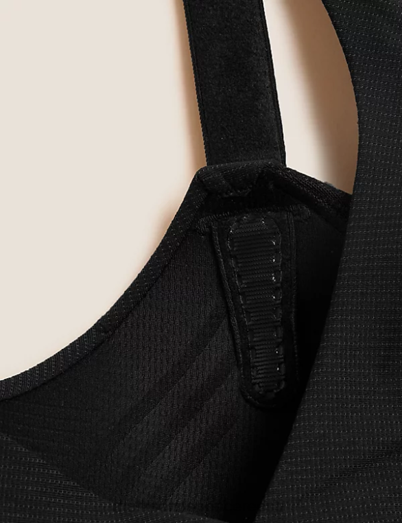 Riietus ee Marks & Spencer unisex ülim tugi kohandatud sobivusega spordirinnahoidja must NZTRN4347