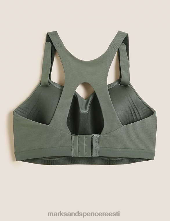 Riietus ee Marks & Spencer unisex ülim tugi kohandatud sobivusega spordirinnahoidja tume oliiv NZTRN4719