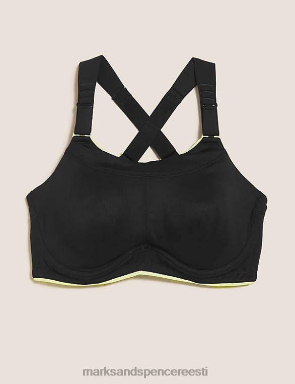 Riietus ee Marks & Spencer unisex ülim tugi tõsine spordirinnahoidja must NZTRN4585