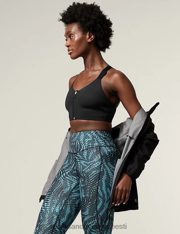 Riietus ee Marks & Spencer unisex ülima toega juhtmeta spordirinnahoidja must NZTRN4542