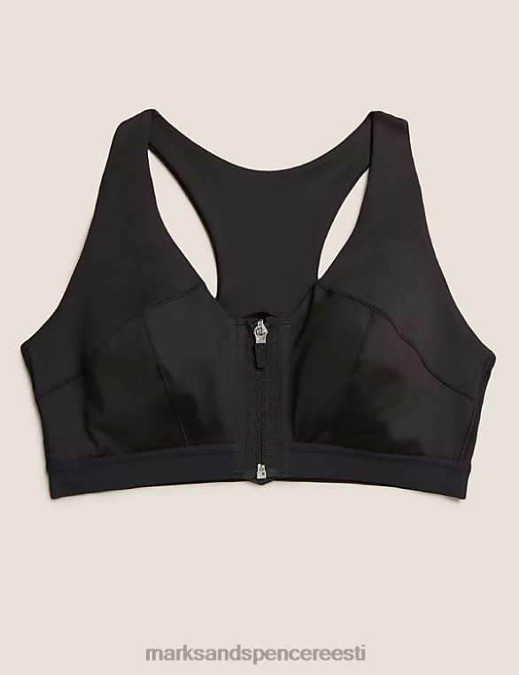 Riietus ee Marks & Spencer unisex ülima toega juhtmeta spordirinnahoidja must NZTRN4671