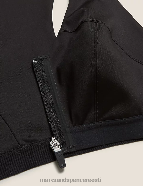 Riietus ee Marks & Spencer unisex ülima toega juhtmeta spordirinnahoidja must NZTRN4671