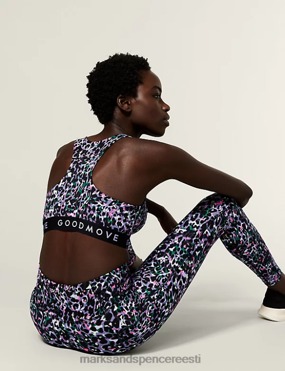 Riietus ee Marks & Spencer unisex ülima toega juhtmeta spordirinnahoidja tume viinamari NZTRN4986