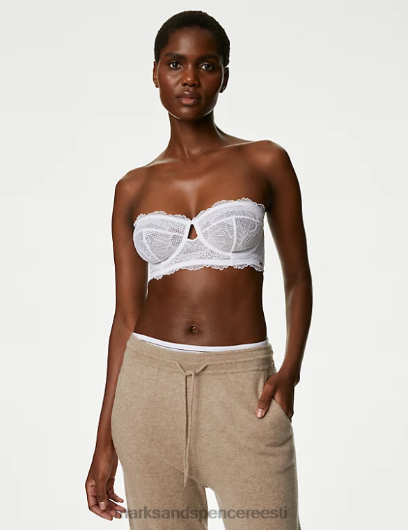 Riietus ee Marks & Spencer unisex marseille pits traadiga rihmadeta rinnahoidja a-d valge NZTRN4802