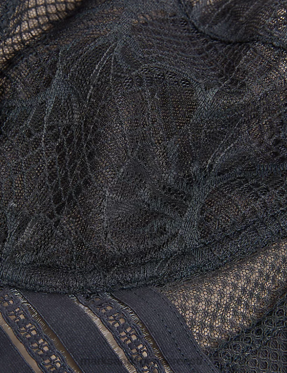 Riietus ee Marks & Spencer unisex marseille pitsiga traadiga rõdurinnahoidja süsi NZTRN4790