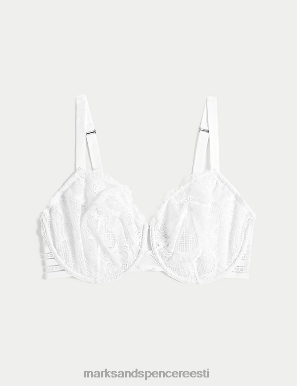 Riietus ee Marks & Spencer unisex marseille pitsiga traadiga rõdurinnahoidja valge NZTRN4792