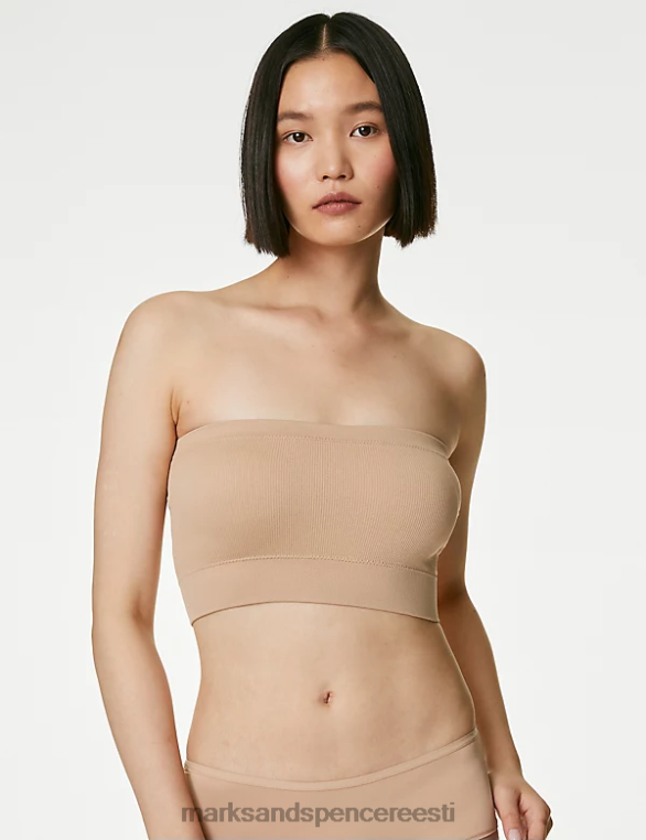 Riietus ee Marks & Spencer unisex õmblusteta juhtmeta bandeau rinnahoidja roosa kvarts NZTRN3858