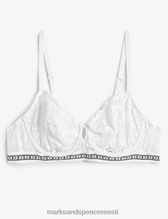 Riietus ee Marks & Spencer unisex meia pitsist juhtmega rõdurinnahoidja valge NZTRN4563