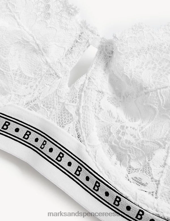 Riietus ee Marks & Spencer unisex meia pitsist juhtmega rõdurinnahoidja valge NZTRN4563