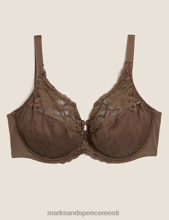 Riietus ee Marks & Spencer unisex metsiku õitsenguga juhtmega täistops rinnahoidja rikas kvarts NZTRN4515