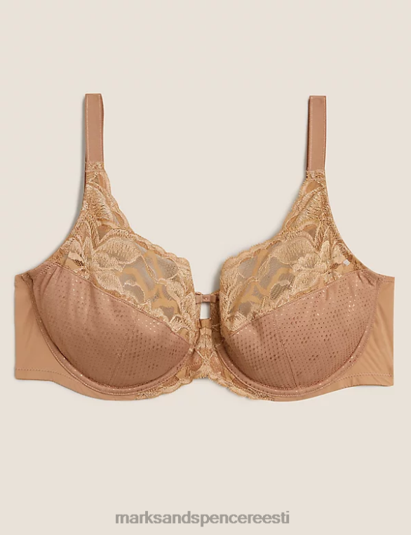 Riietus ee Marks & Spencer unisex metsiku õitsenguga juhtmega täistops rinnahoidja rikkalik merevaik NZTRN4513