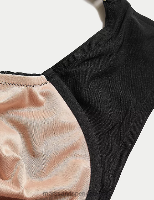 Riietus ee Marks & Spencer unisex naturaalse tõstmisega juhtmega täiskupp rinnahoidja must NZTRN3821