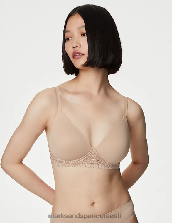 Riietus ee Marks & Spencer unisex pehme korpusega juhtmeta täiskupp rinnahoidja roosa kvarts NZTRN4169