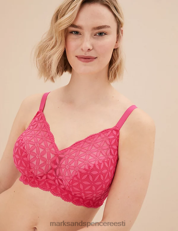 Riietus ee Marks & Spencer unisex pitsist polsterdamata bralette särav roosa NZTRN4125