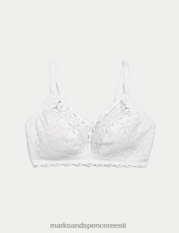 Riietus ee Marks & Spencer unisex pitsist polsterdamata bralette valge NZTRN4123