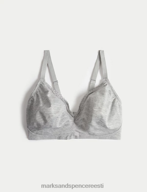 Riietus ee Marks & Spencer unisex puuvillane laheda mugava braletiga hall mergel NZTRN3721