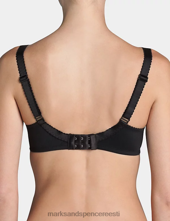 Riietus ee Marks & Spencer unisex õrn doreeni juhtmeta täistops rinnahoidja must NZTRN3660