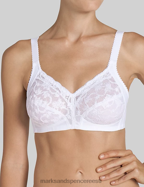Riietus ee Marks & Spencer unisex õrn doreeni juhtmeta täistops rinnahoidja valge NZTRN3303
