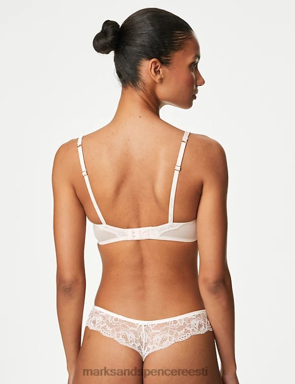 Riietus ee Marks & Spencer unisex siidist beau juhtmega sukeldumisrinnahoidja kahvatu opaal NZTRN4506