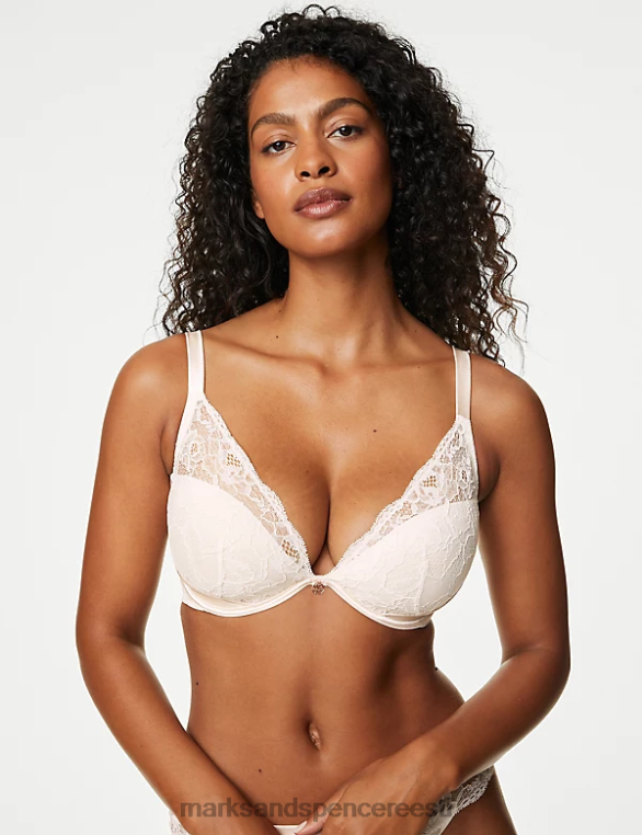 Riietus ee Marks & Spencer unisex siidist beau juhtmega sukeldumisrinnahoidja kahvatu opaal NZTRN4700