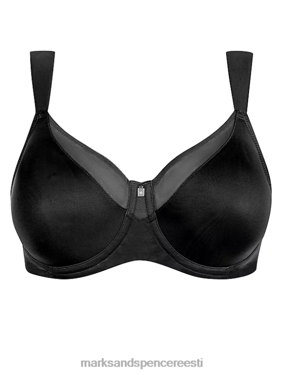 Riietus ee Marks & Spencer unisex tõelise kujutundega polsterdamata traadiga minimeeriv rinnahoidja must NZTRN4410