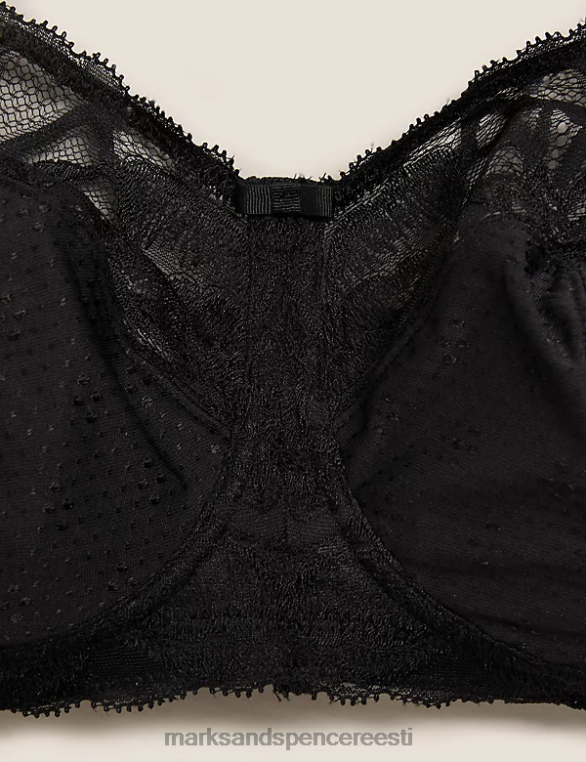 Riietus ee Marks & Spencer unisex täielik tugi metsik õitseb juhtmeta rinnahoidja must NZTRN4096
