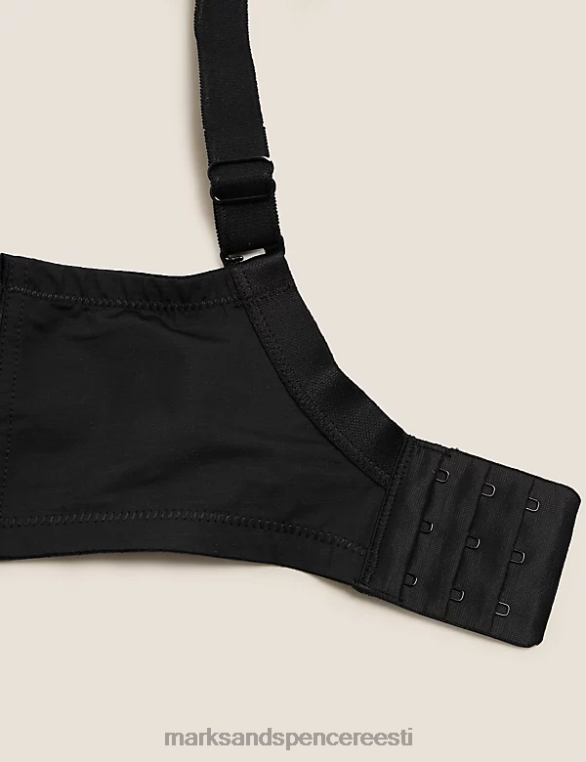 Riietus ee Marks & Spencer unisex täielik tugi metsik õitseb juhtmeta rinnahoidja must NZTRN4096