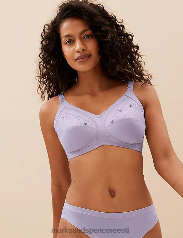 Riietus ee Marks & Spencer unisex täielik tugi tikitud täistops rinnahoidja lavendel NZTRN4353