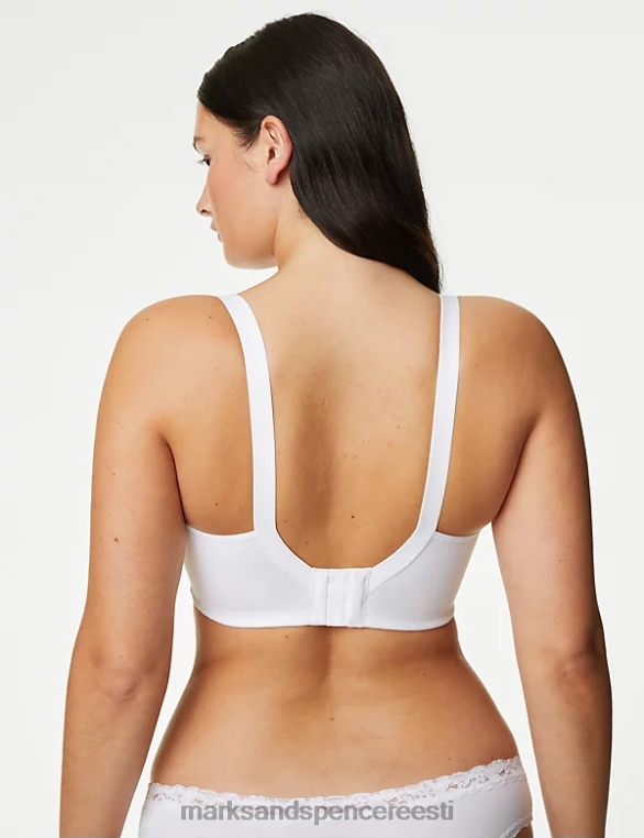 Riietus ee Marks & Spencer unisex tikitud juhtmeta täielik tugirinnahoidja valge NZTRN3701