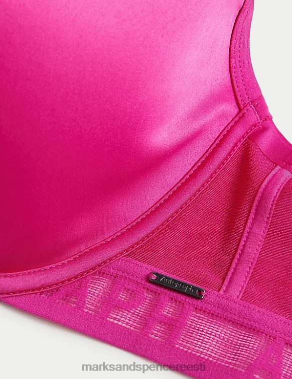Riietus ee Marks & Spencer unisex tivoli võrgust juhtmega sukeldumisrinnahoidja fuksia NZTRN4940
