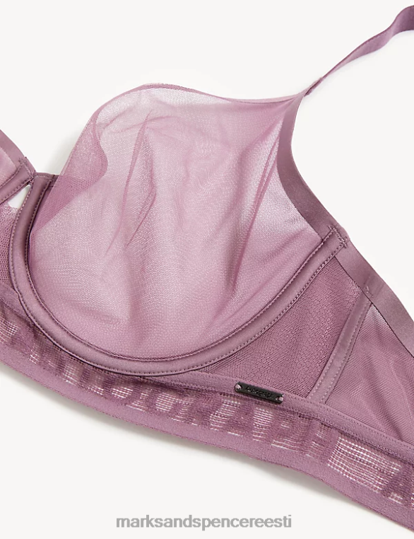 Riietus ee Marks & Spencer unisex tivoli võrgust juhtmega täistops rinnahoidja tolmune lillakas NZTRN4574
