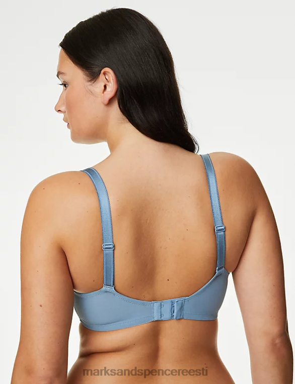 Riietus ee Marks & Spencer unisex trükitud võrgust juhtmega lisatugirinnahoidja hall sinine NZTRN4283